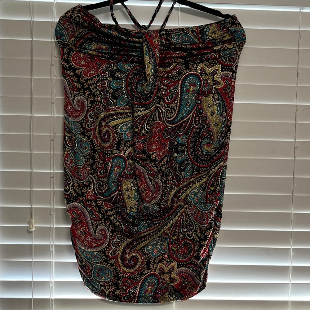 Poetry Multicolor Paisley Crop Top